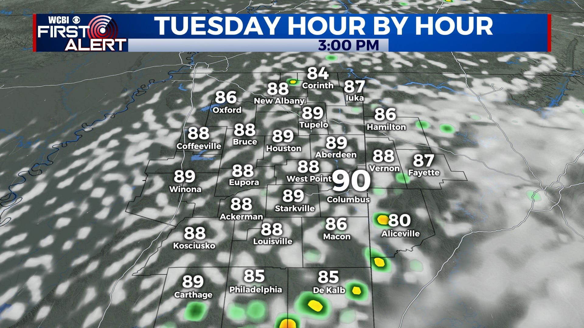 Hot weather continues with limited rain - Home - WCBI TV | Telling Your ...