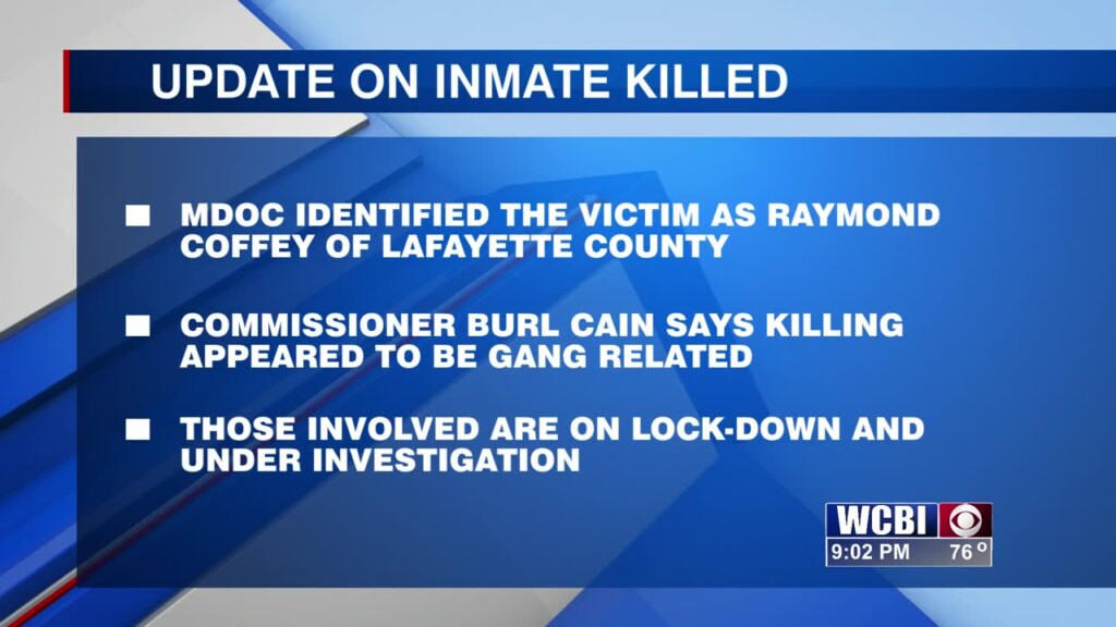 More Updates Are Coming Out On An Inmate Killed At Parchman Prison