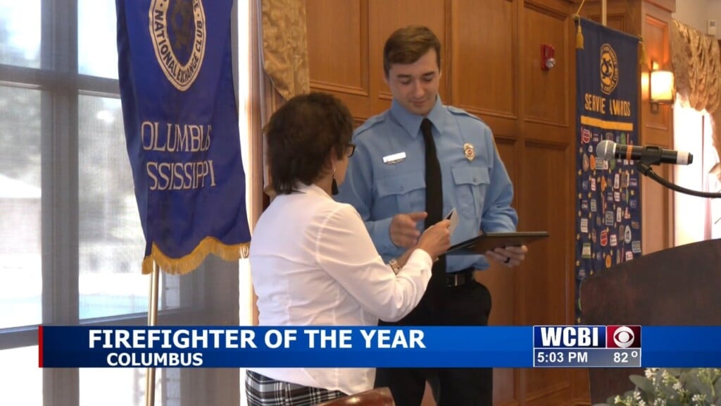 Columbus Fireman Recognized For His Dedication To The Job