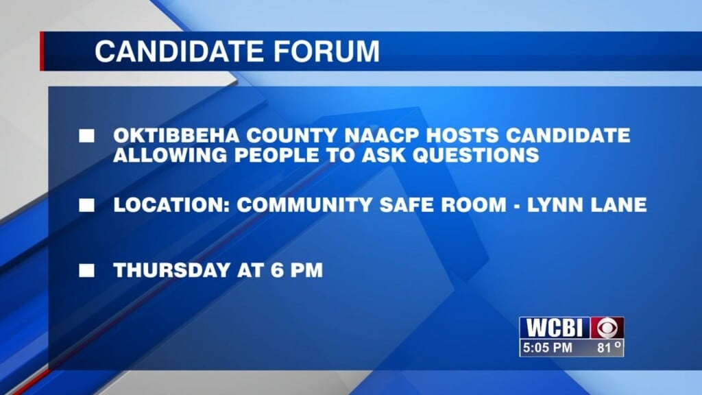 Oktibbeha County Naacp To Host Candidate Forum