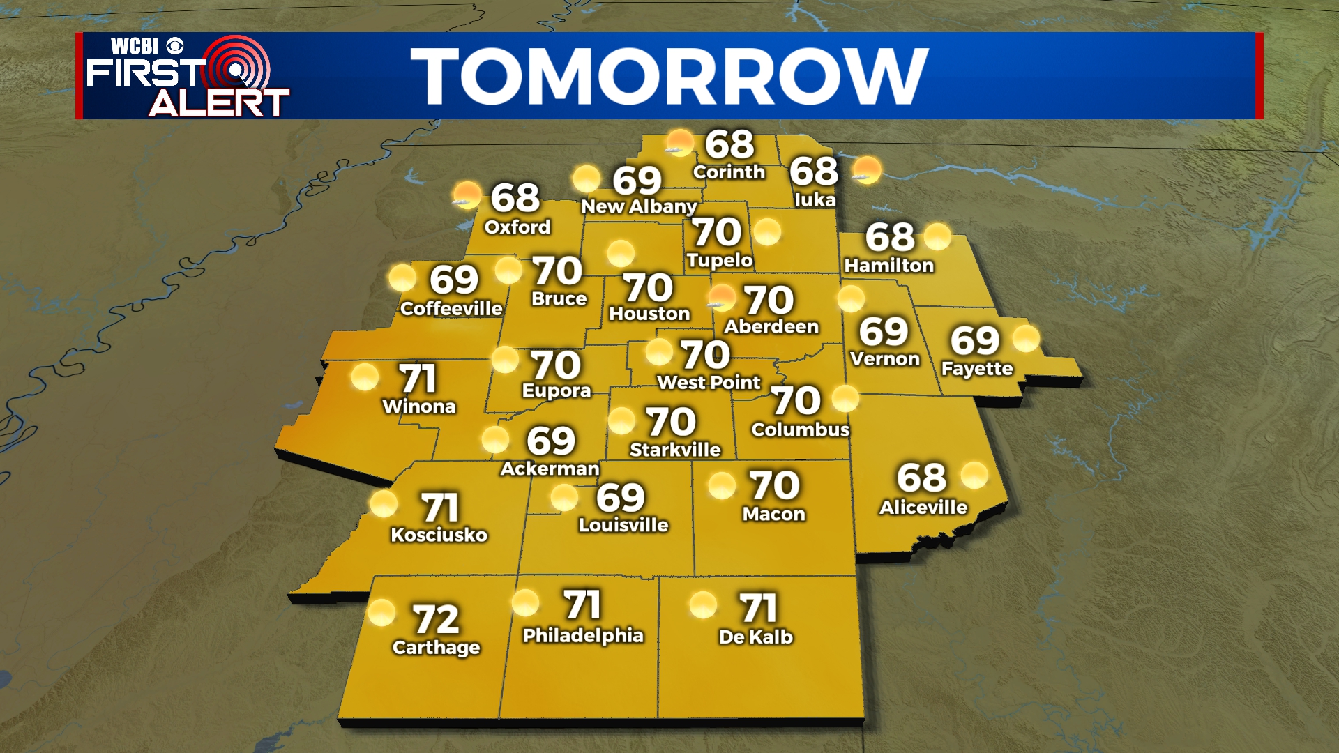 Clear and cool first half of the week - Home - WCBI TV | Telling Your Story