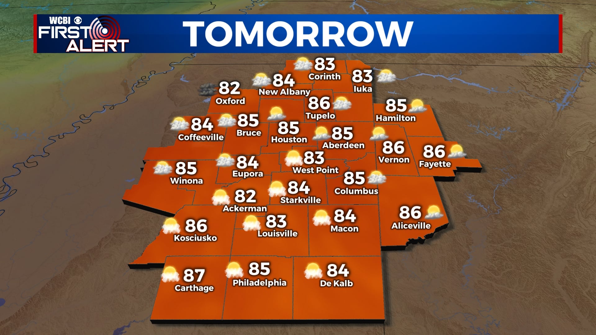Continuing warm temps through the weekend - Home - WCBI TV | Telling ...
