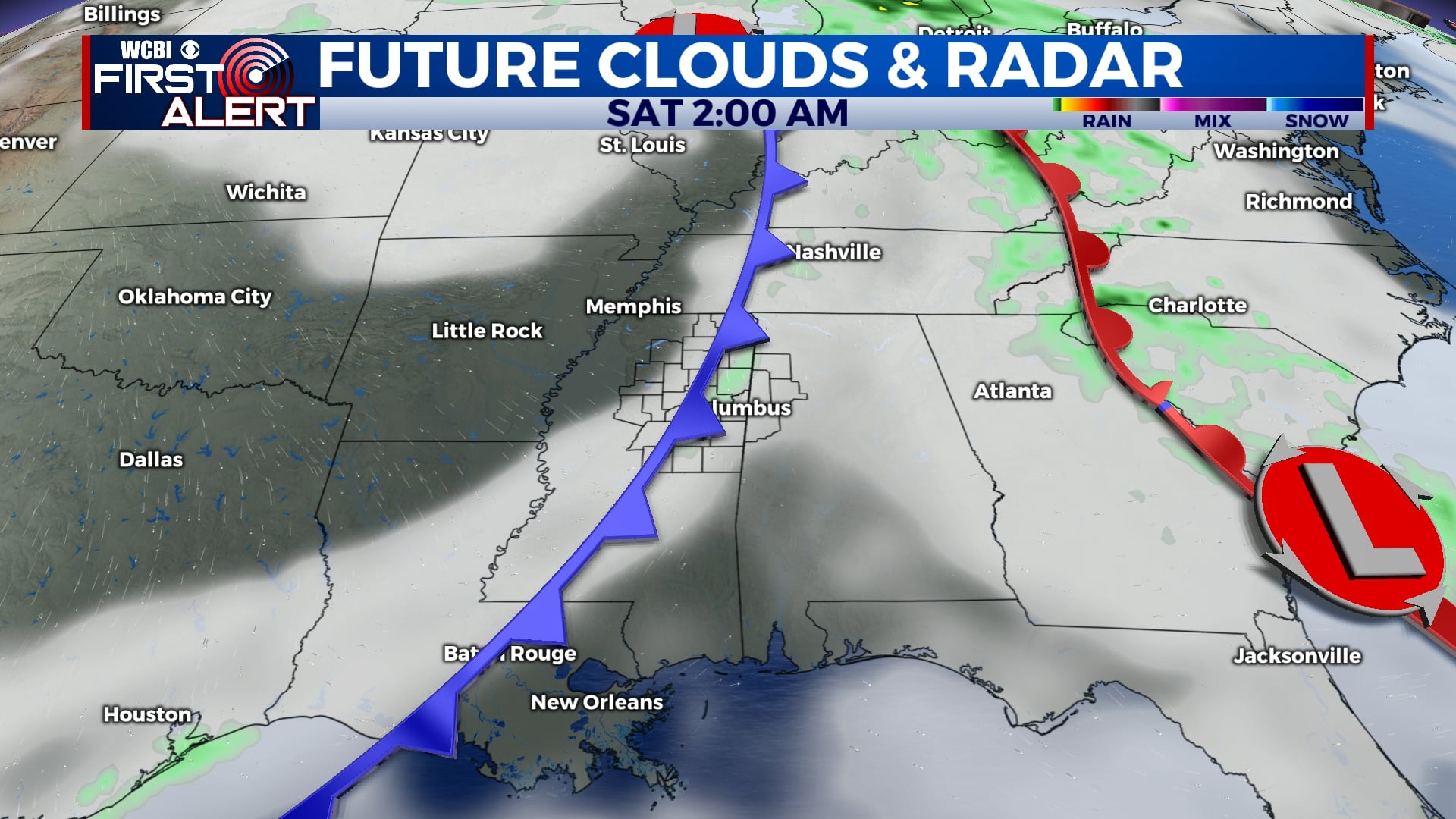 Late week cold front, cooler for weekend - Home - WCBI TV | Telling ...