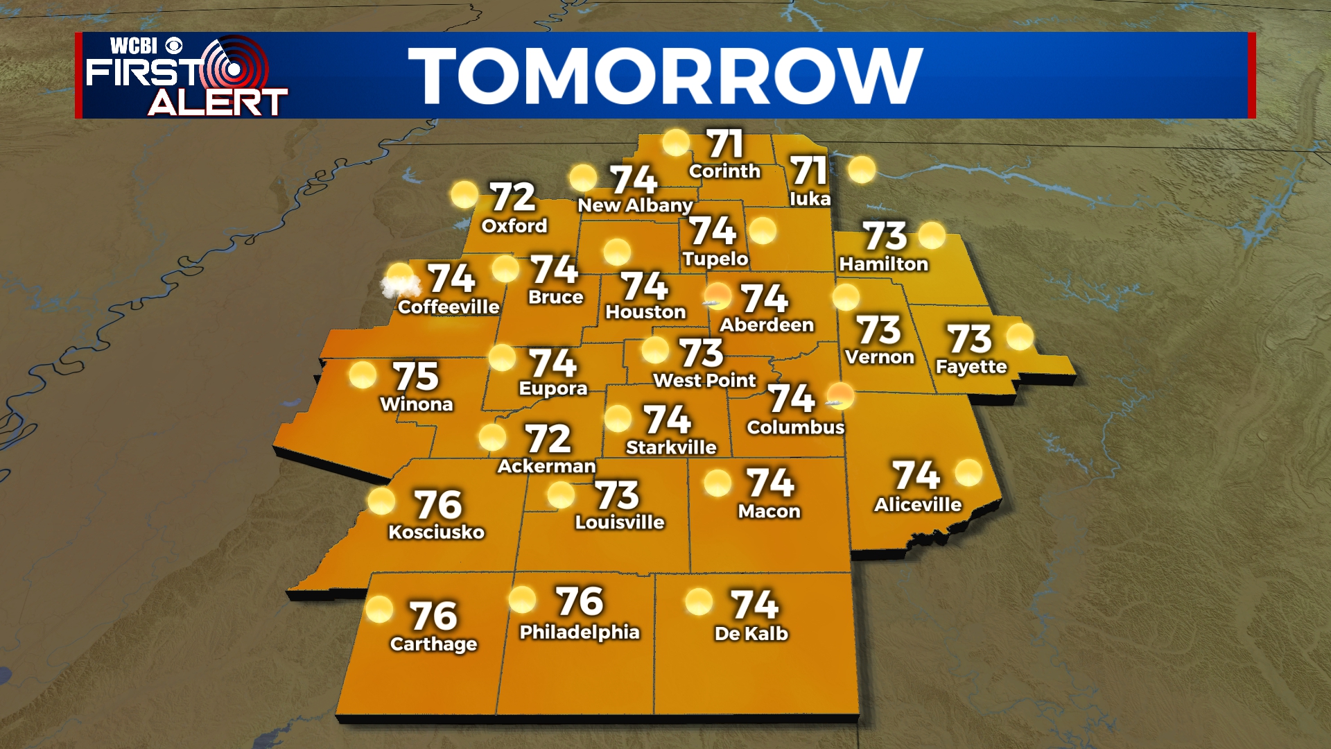 Dry until the end of the week - Home - WCBI TV | Telling Your Story