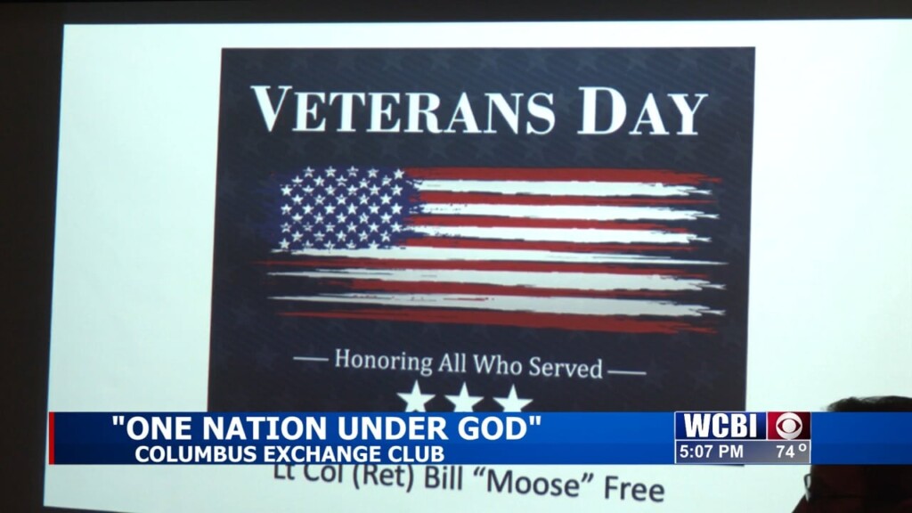 Columbus Exchange Club's 'one Nation Under God' Event Honors Veterans