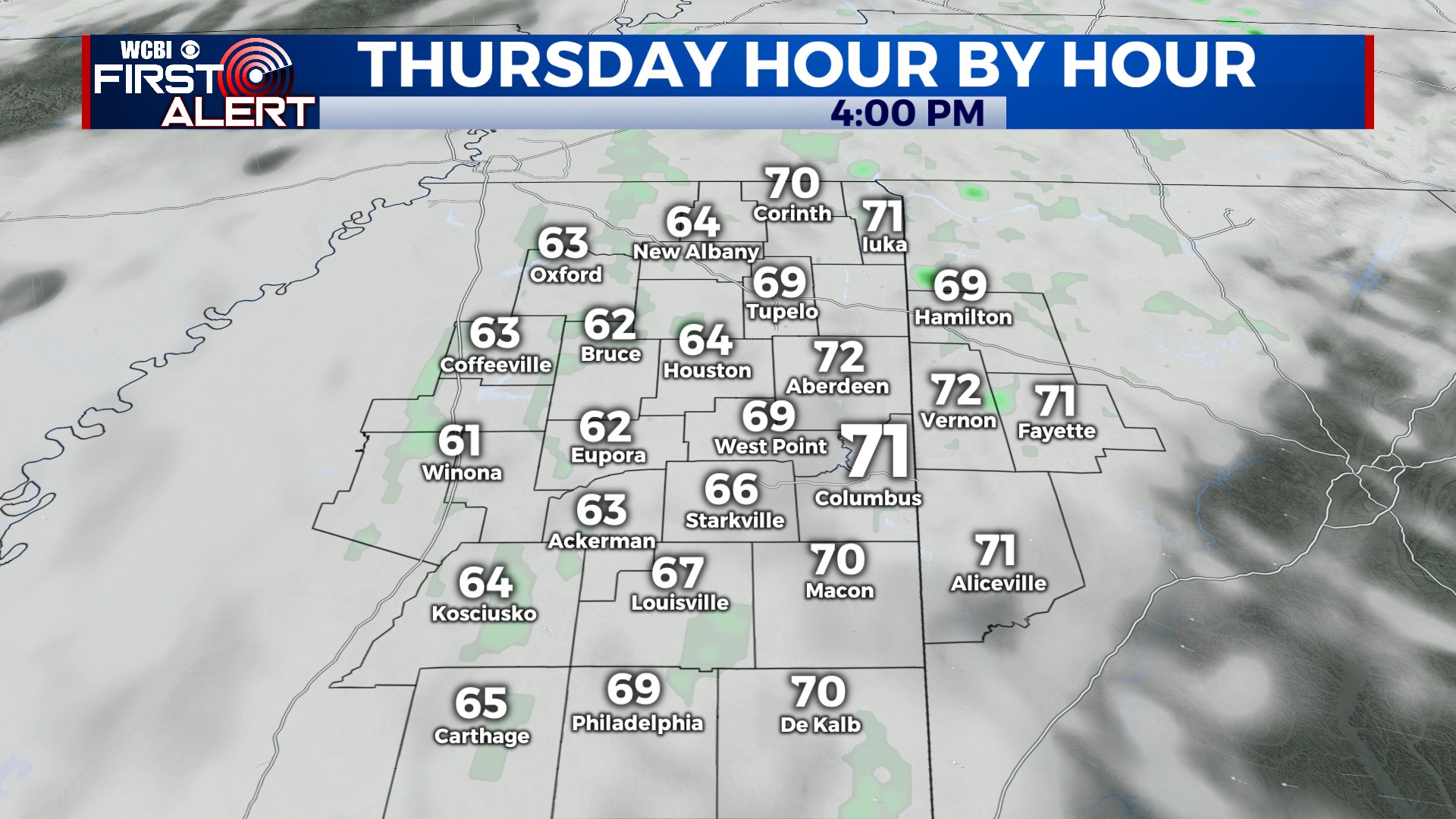 Mild end to the week - Home - WCBI TV | Telling Your Story