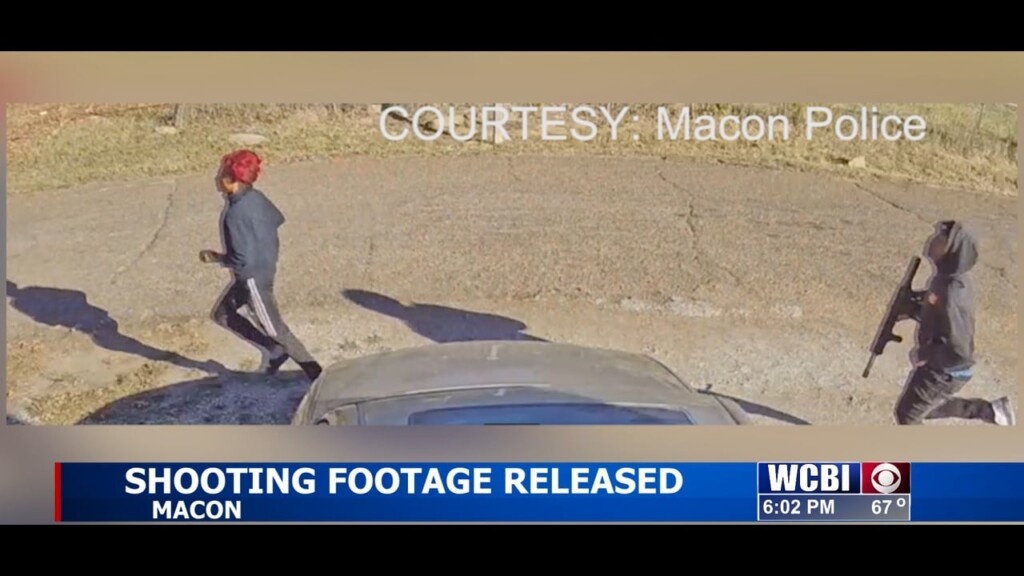 Macon Police Release Surveillance Footage Of Wednesday Shooting