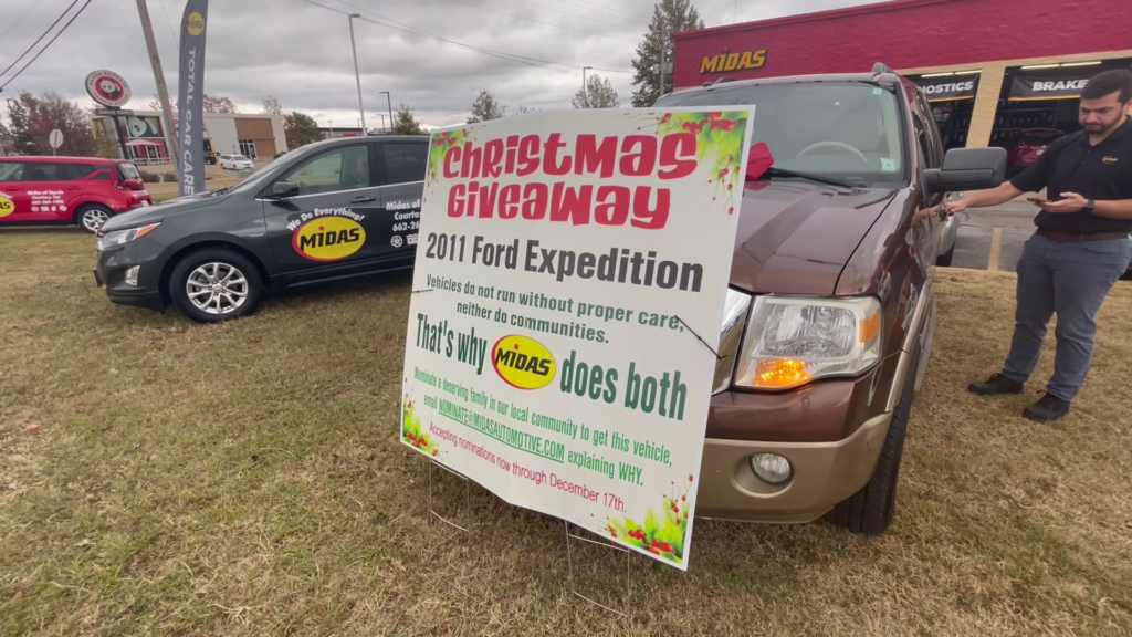 Midas franchise owner looks to give SUV to deserving person