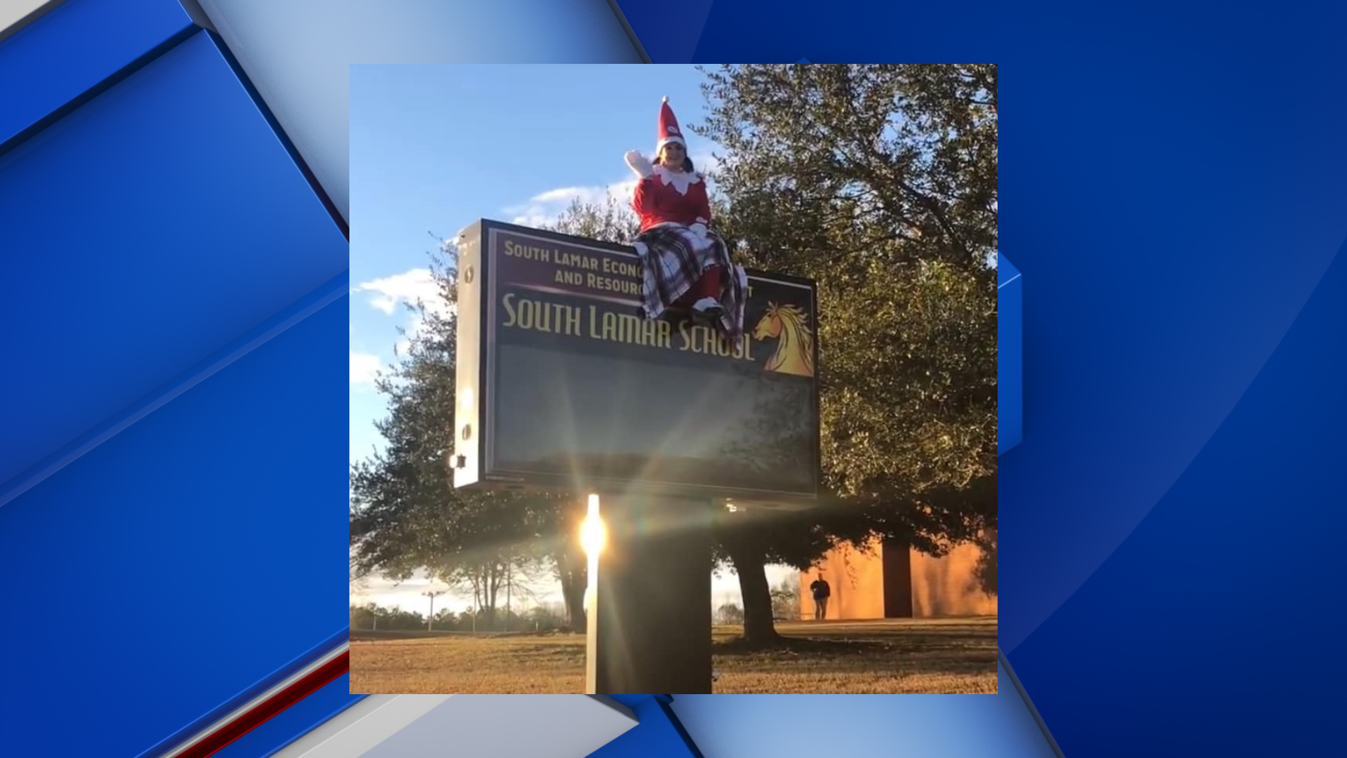 Festive greetings: South Lamar's principal takes on 'Elf on a Shelf' - Vimarsana News