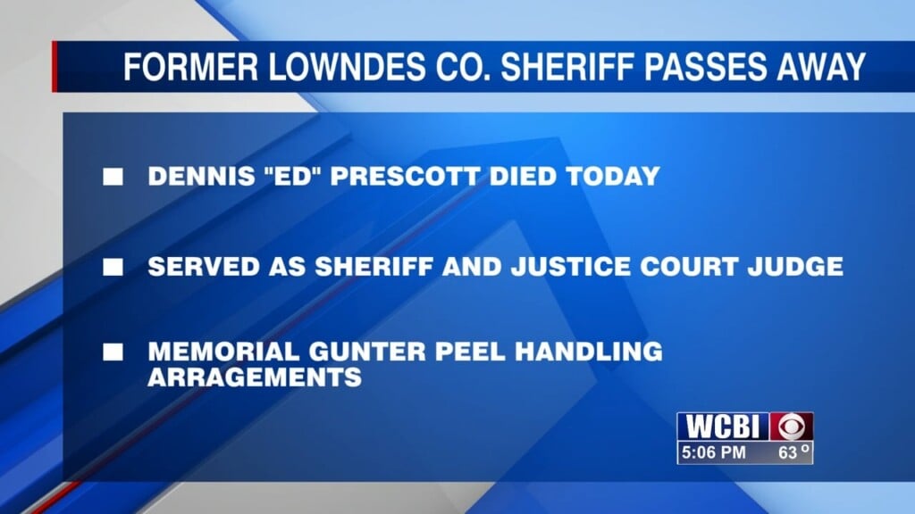 Former Lowndes County Sheriff Passes Away After Short Illness