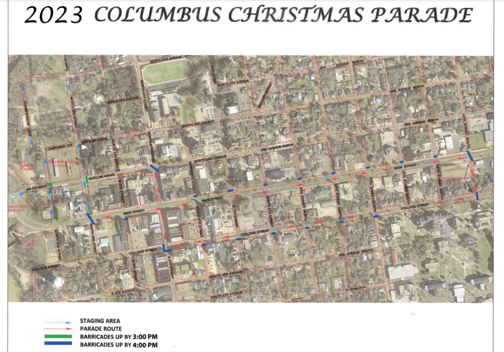 Columbus Parade Route
