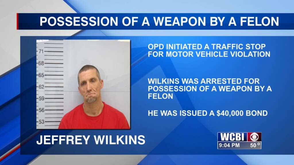 Oxford Police Make An Arrest For Possession Of A Weapon By A Felon