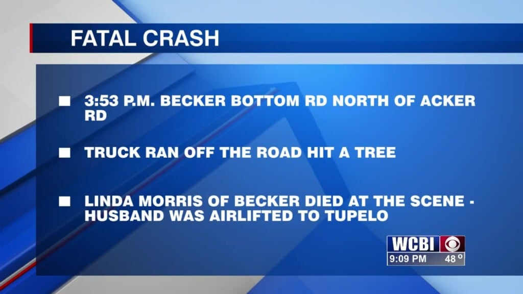 Crash In Monroe County Claims The Life Of A Becker Woman