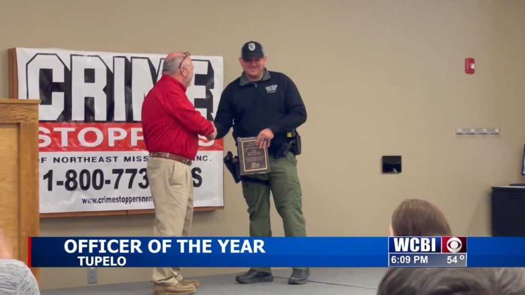 Saltillo Police Officer Named Officer Of The Year