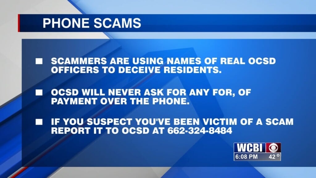 Ocsd Alerts About An Increase In Phone Scams Targeting The Area