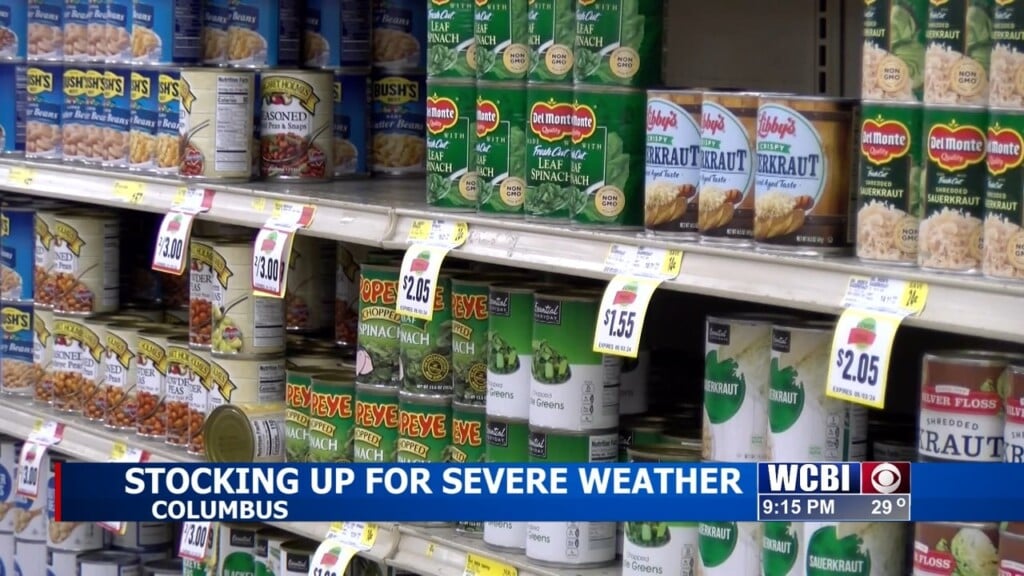 Grocery Stores Stay Stocked Up For Severe Weather
