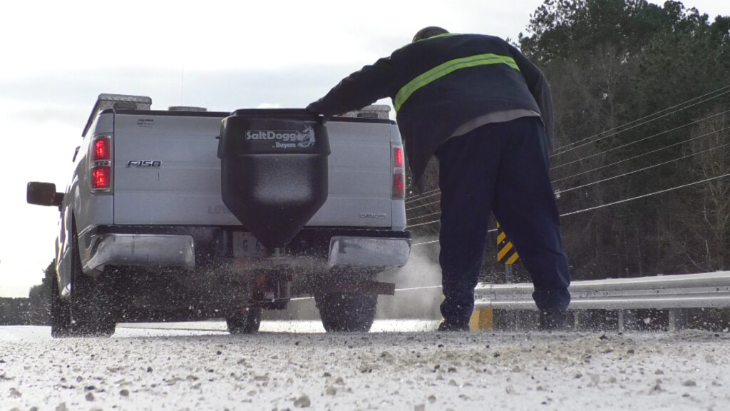 Low temperatures leave blanket of ice on hundreds of roads