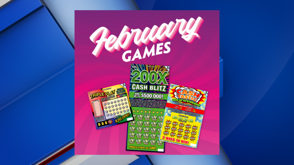 Lottery Announces February Scratch-Off Games