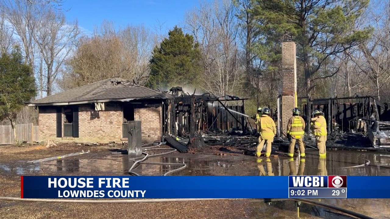 Sunday afternoon fire destroys Lowndes County home