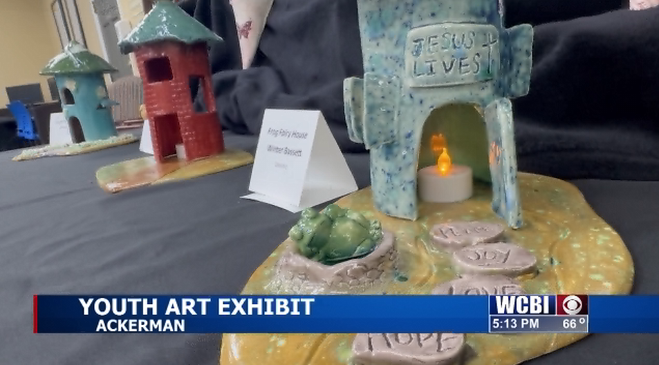Choctaw County Library hosts art show spotlighting student talent