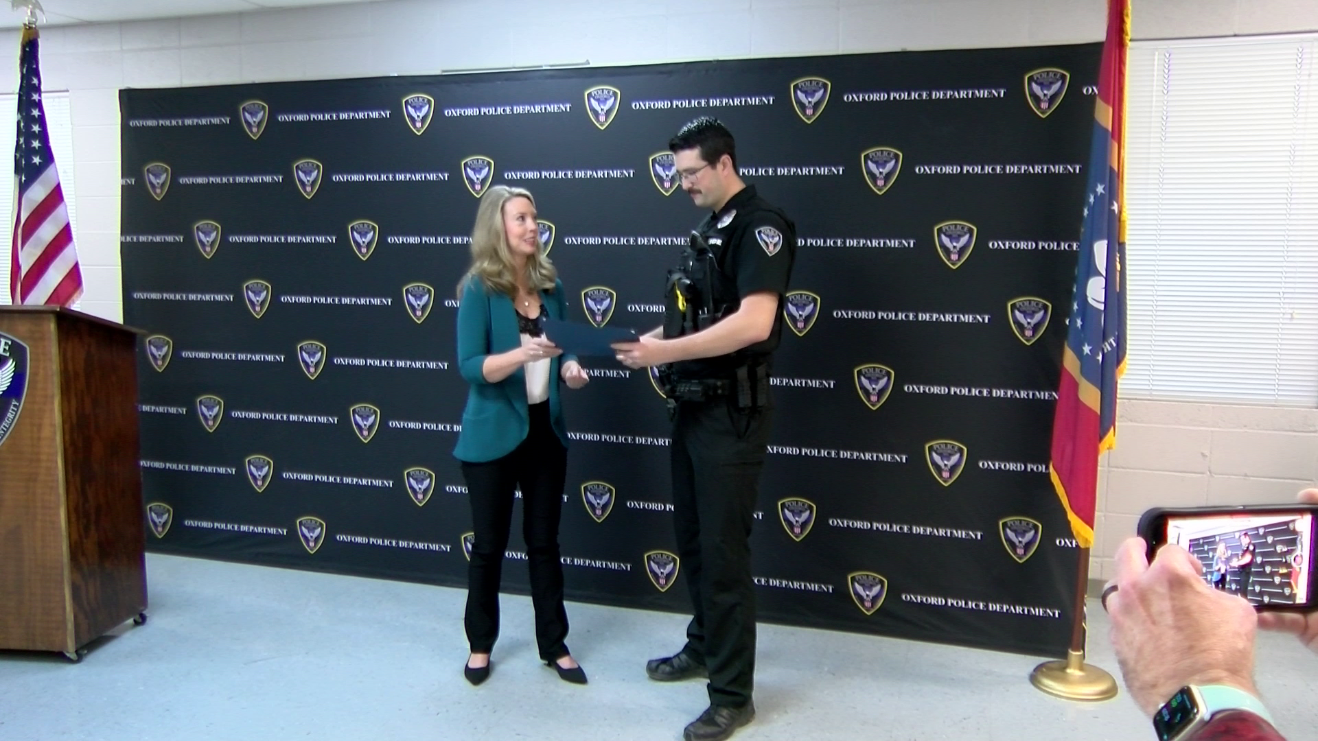Oxford Police officer recognized for actions that saved a life - Vimarsana News