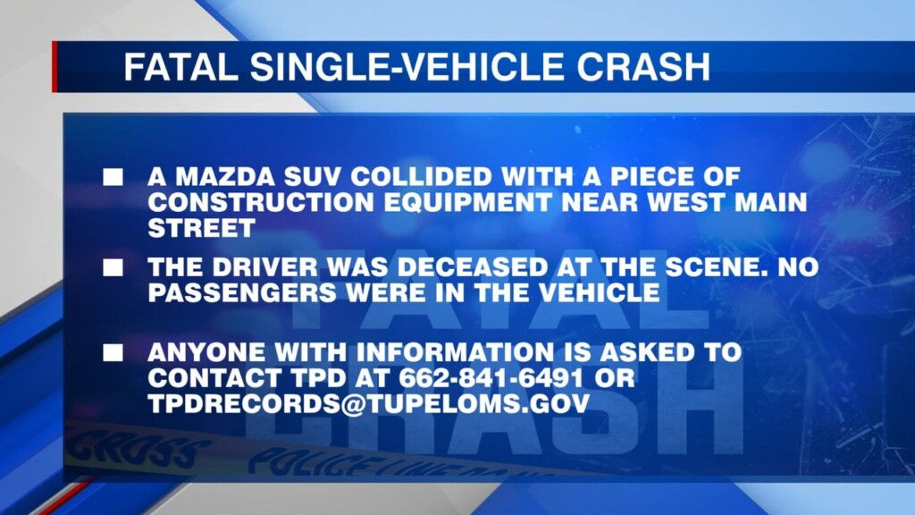 Tpd Investigates Fatal Single Vehicle Crash