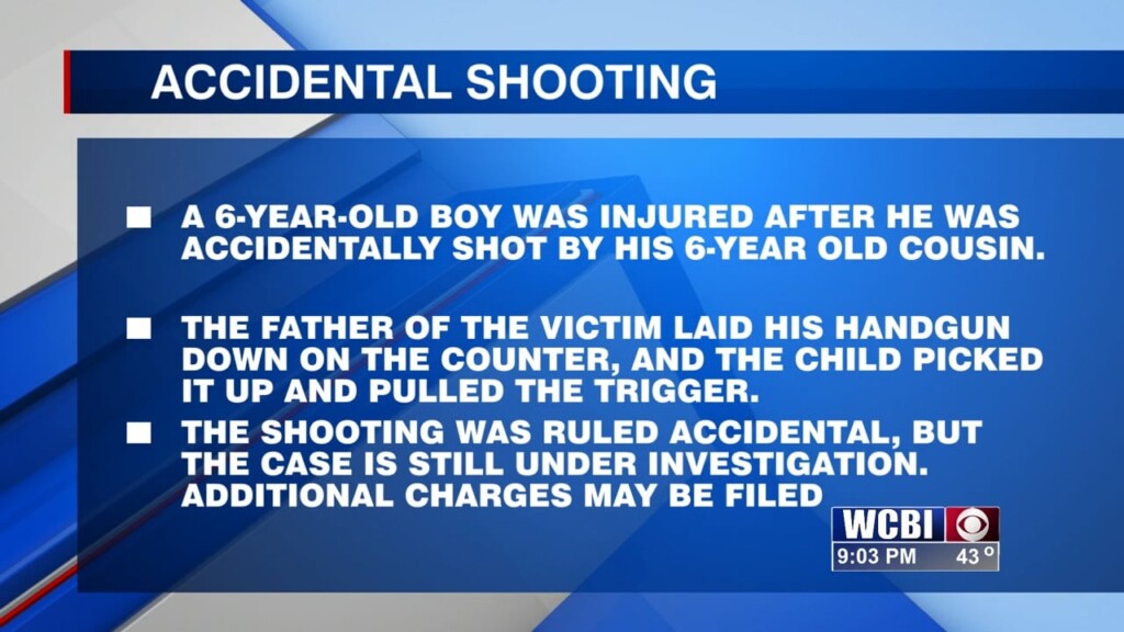 6 Year Old Accidentally Shot By 6 Year Old Cousin