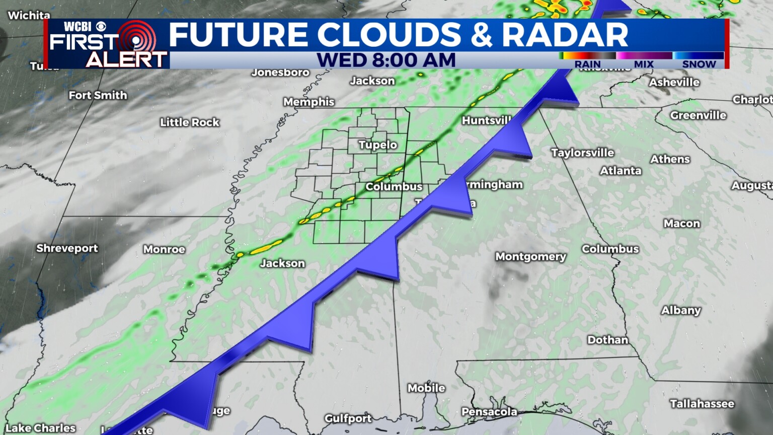 Wednesday cold front brings cooler temps - Home - WCBI TV | Telling ...