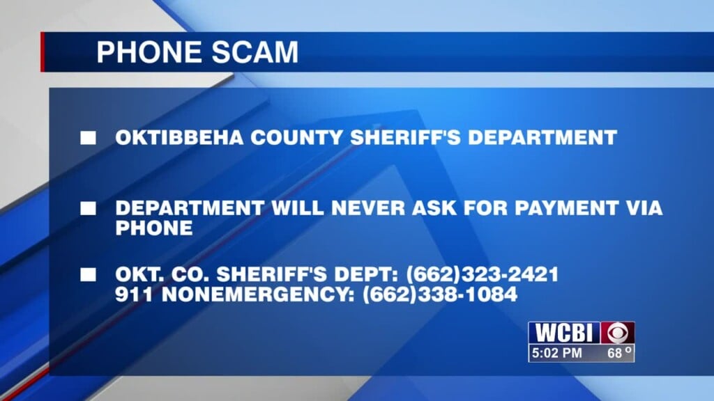 Oktibbeha County Sheriff Warns People About Phone Scam