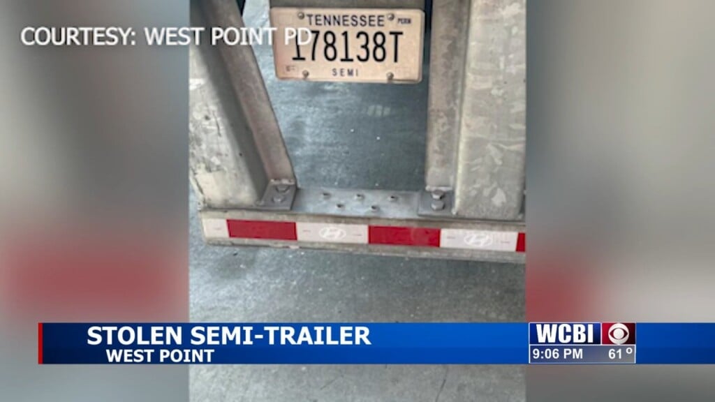 West Point Pd Needs Help Locating A Stolen Semi Trailer