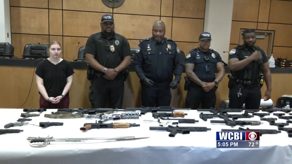 Cpd Chief Displays Guns Seized Since Beginning Of Year