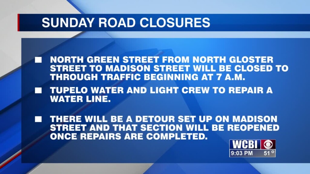 Road Closures May Affect Your Sunday Morning Route