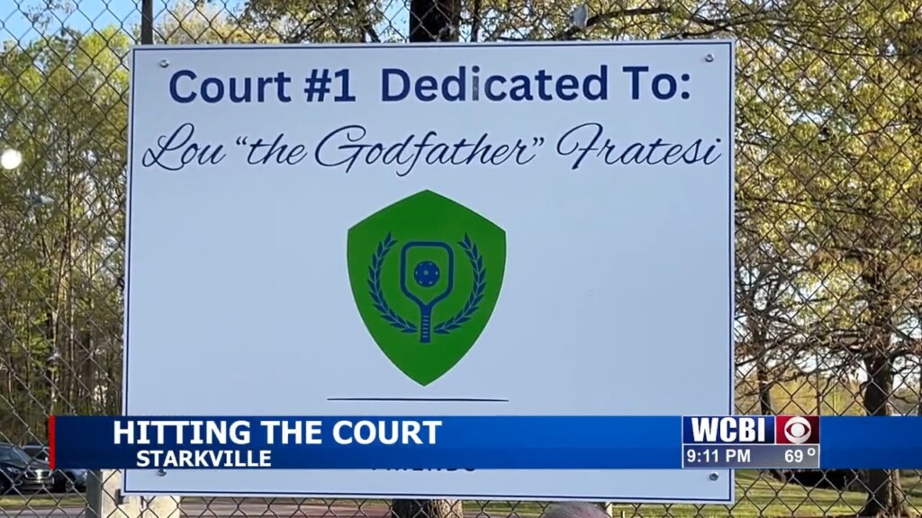 New Courts At Mckee Park Dedicated To Starkville's 'godfather Of Pickleball'