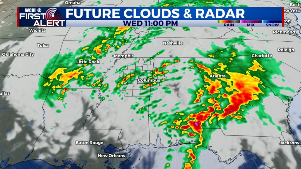 Heavy rain and storms Wednesday - Home - WCBI TV | Telling Your Story