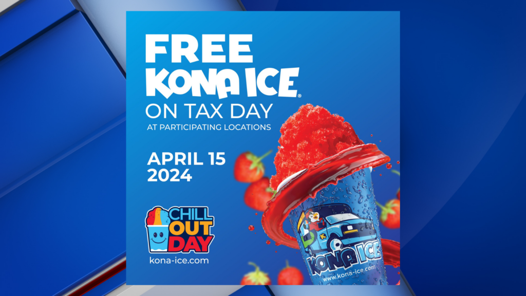 Kona Ice trucks hand out free Kona Ice taking stress out of Tax Day