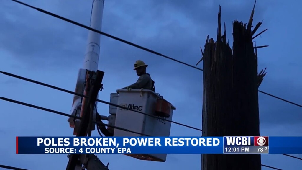 4 County Crews Work To Restore Power In Lowndes County