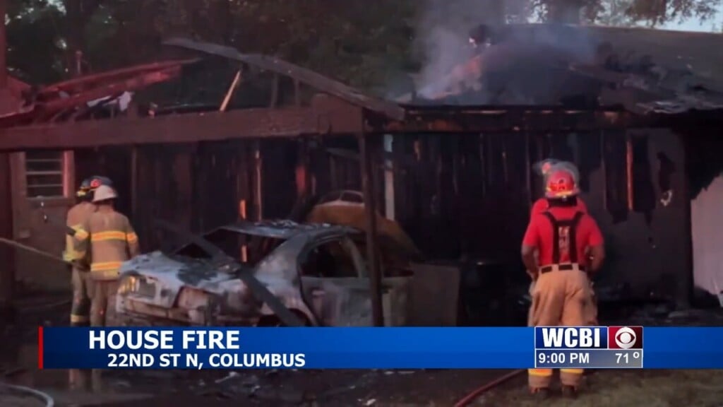 Fire Destroys House In Columbus