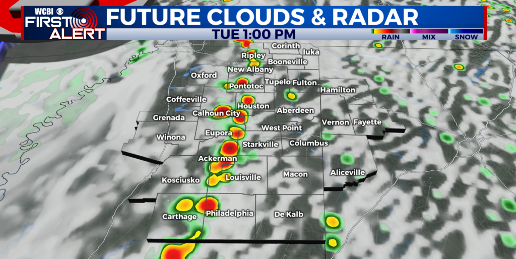 Hot temperatures and rain to begin the week - Home - WCBI TV | Telling ...