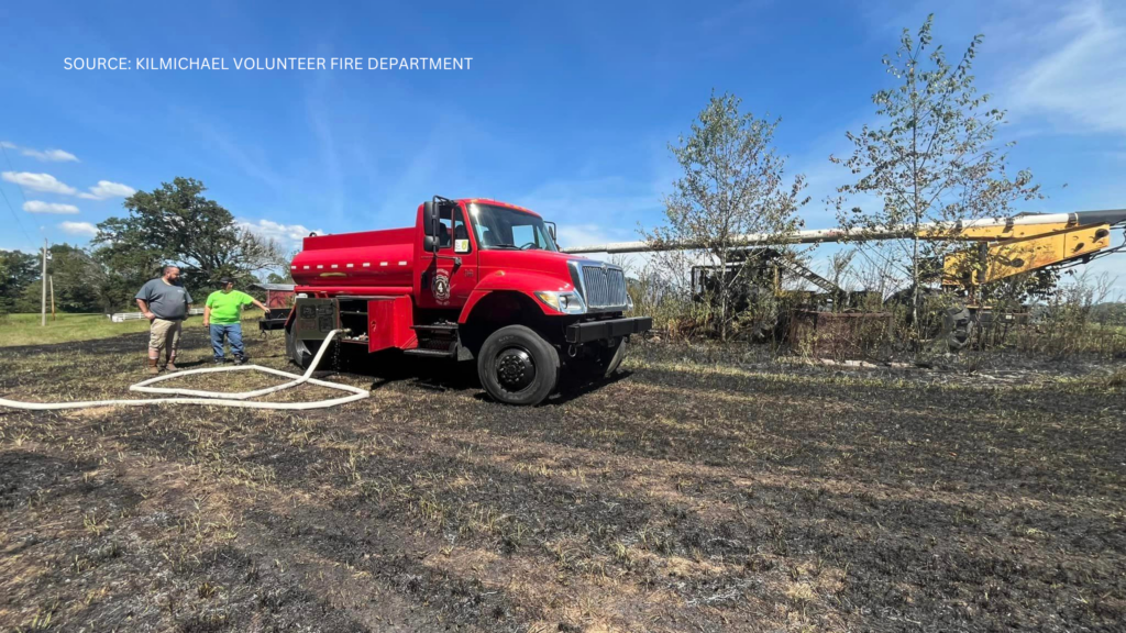 Kilmichael Volunteer Fire Department: Brush fire gets out of control