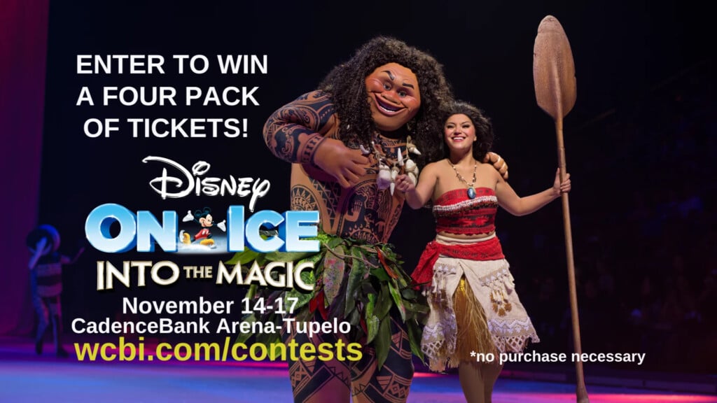 Enter for a chance to see Disney on Ice "Into the Magic" in Tupelo