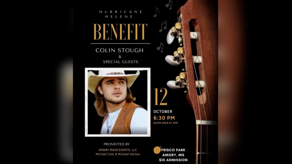 Colin Stough set to host fundraising concert in Amory