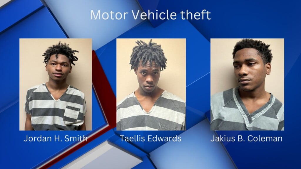 Three Tupelo men arrested after reported vehicle theft