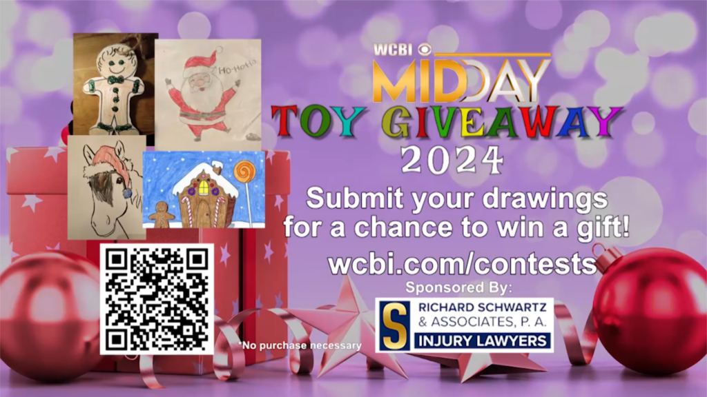 WCBI hosts Midday Toy Giveaway for the Holidays