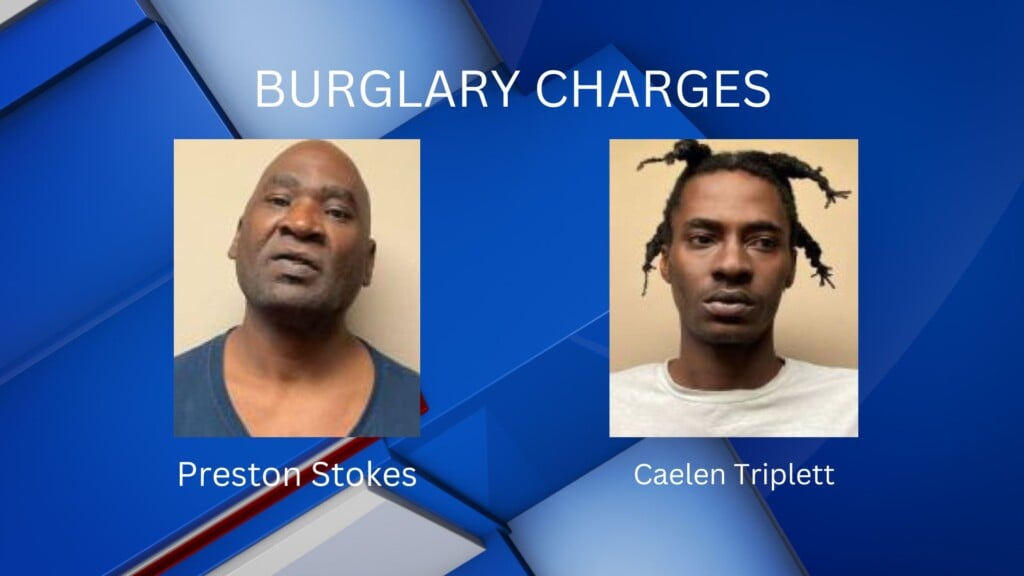 Two men face two separate burglary charges in Tupelo