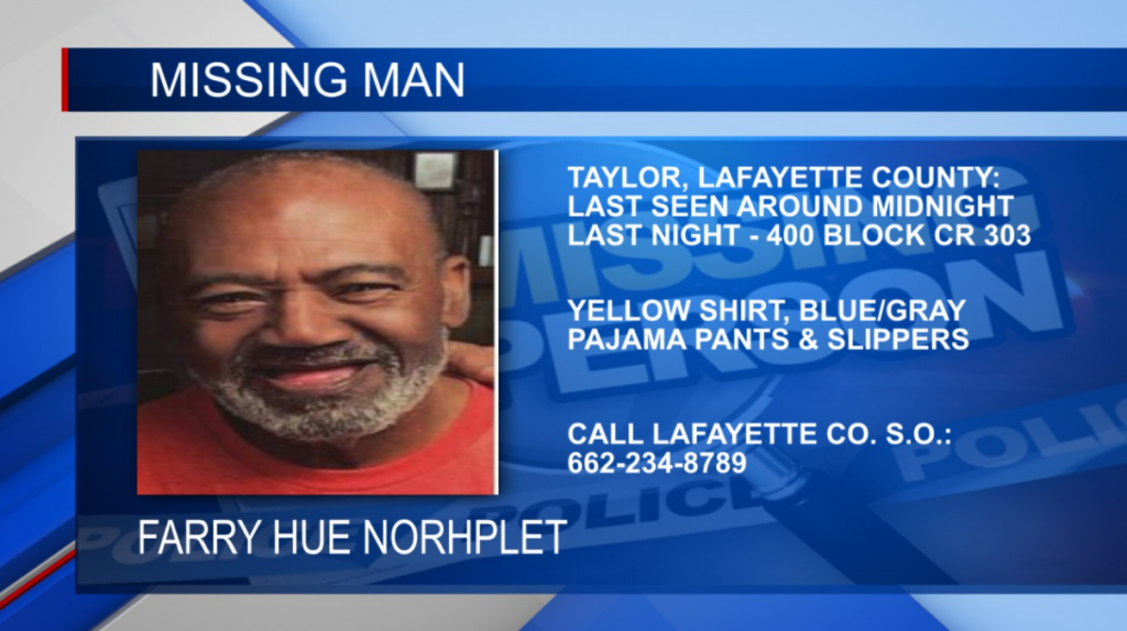 Police in search of man missing in Lafayette County