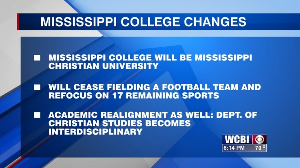 Clinton's Mississippi College expected to go through changes