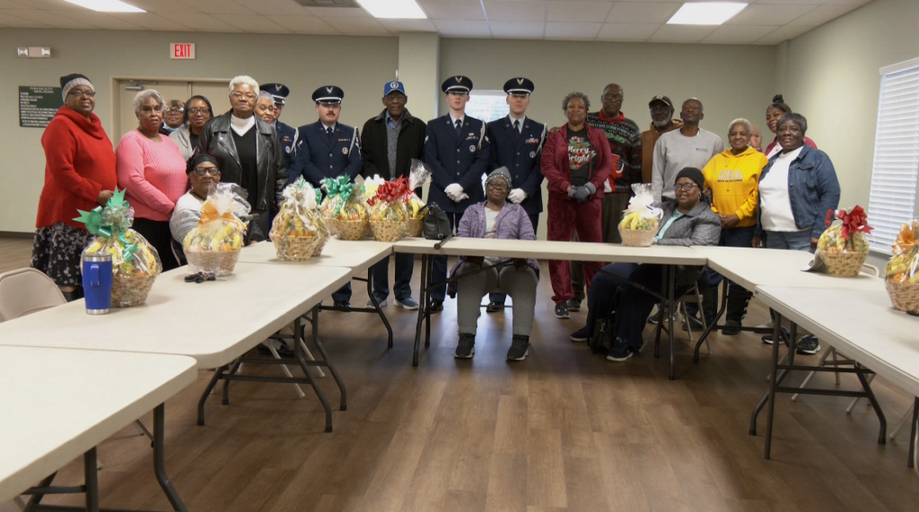 CAB and HG deliver goodie baskets to the community