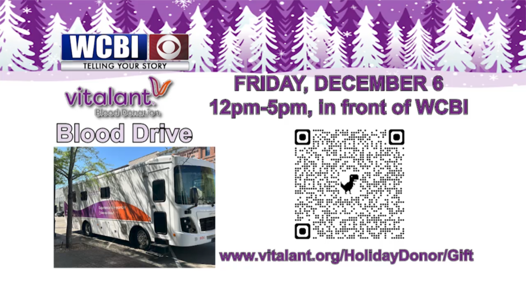 WCBI teams up with Vitalant to help with blood drive