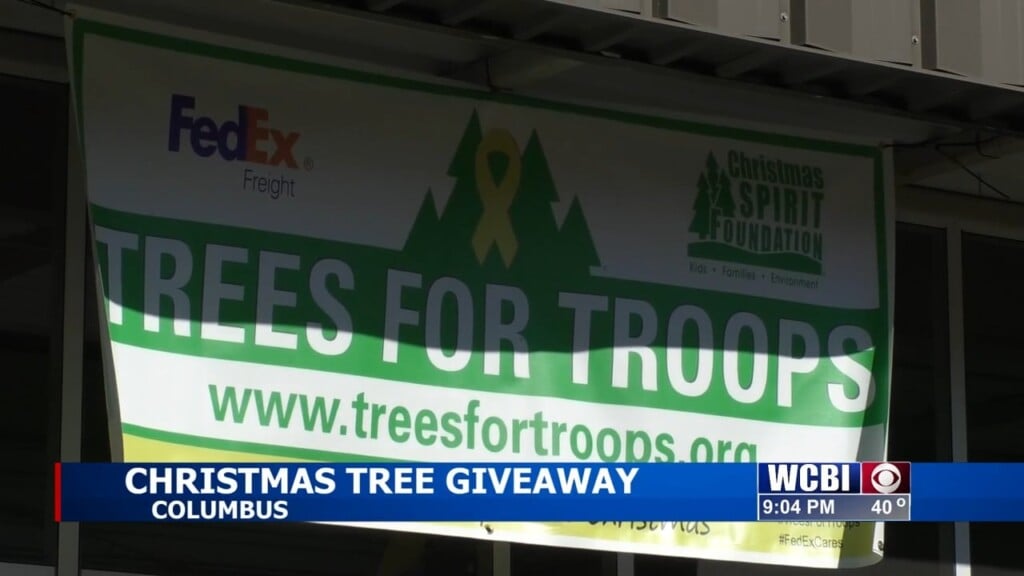 Columbus Air Force Base Hosts 'trees For Troops'