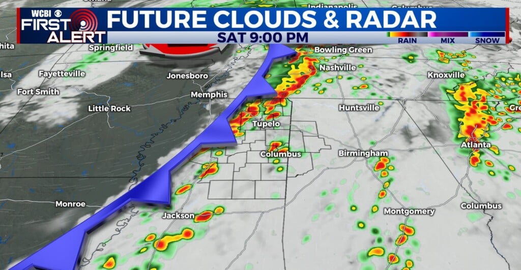 Heavy rain early Friday, severe storm risk Saturday PM - Home - WCBI TV ...